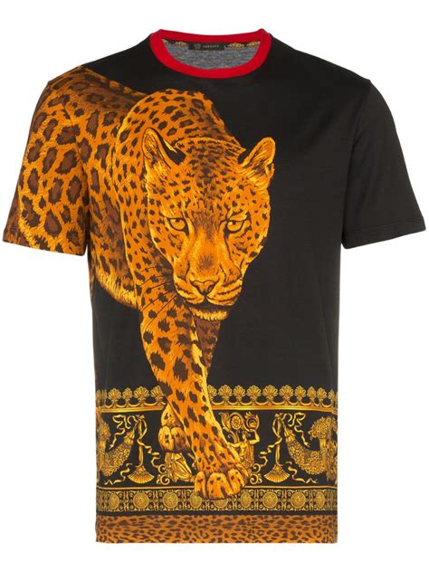 versace child t shirt leopard|Young Versace T.